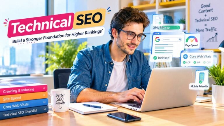Technical SEO Workspace Infographic